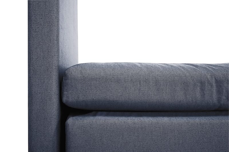 Lucky Komplet Sengepakke 180x200 Memory Glat Sengegavl - Mørkeblå - Møbler - Senge - Kontinentalsenge