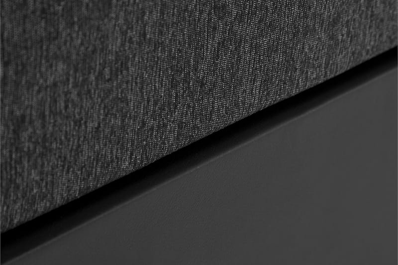 Lucky Komplet Sengepakke 180x200 Memory Glat Sengegavl - Nakkepude Stor Sort/Grå/PU - Møbler - Senge - Komplet sengepakke