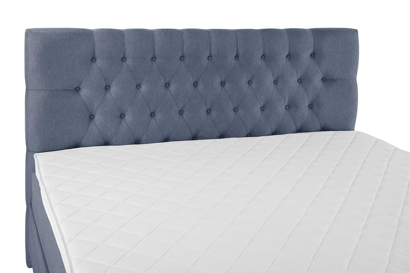 Lucky Komplet Sengepakke 180x200 Skum Diamant Sengegavl - Mørkeblå - Møbler - Senge - Kontinentalsenge