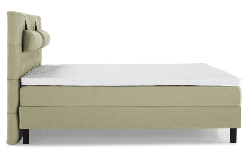 Lucky Komplet Sengepakke 180x200 Skum Diamant Sengegavl - Nakkepude Stor Grøn - Møbler - Senge - Kontinentalsenge