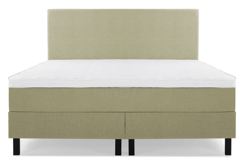 Lucky Komplet Sengepakke 180x200 Skum Glat Sengegavl - Grøn - Møbler - Senge - Komplet sengepakke