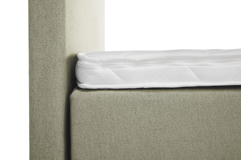 Lucky Komplet Sengepakke 180x200 Skum Glat Sengegavl - Grøn - Møbler - Senge - Kontinentalsenge