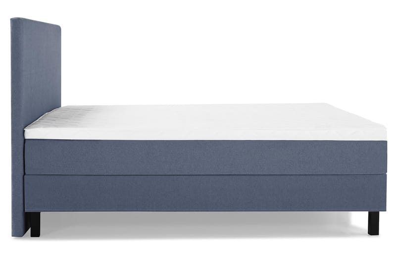 Lucky Komplet Sengepakke 180x200 Skum Glat Sengegavl - Mørkeblå - Møbler - Senge - Komplet sengepakke