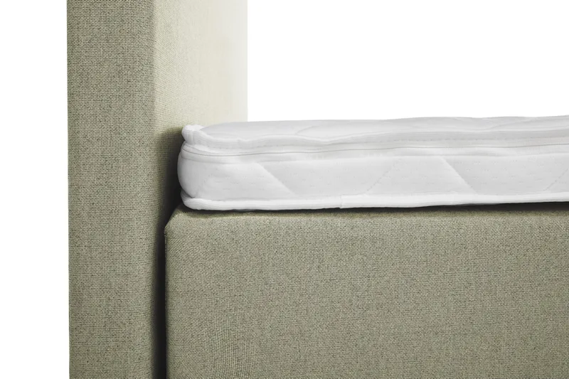 Lucky Komplet Sengepakke 180x200 Skum Glat Sengegavl - Nakkepude Lille Grøn - Møbler - Senge - Kontinentalsenge