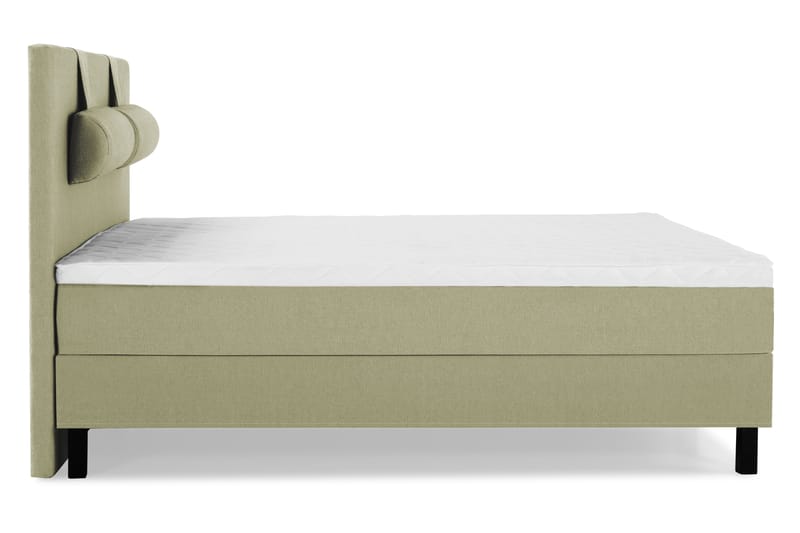 Lucky Komplet Sengepakke 180x200 Skum Glat Sengegavl - Nakkepude Stor Grøn - Møbler - Senge - Kontinentalsenge