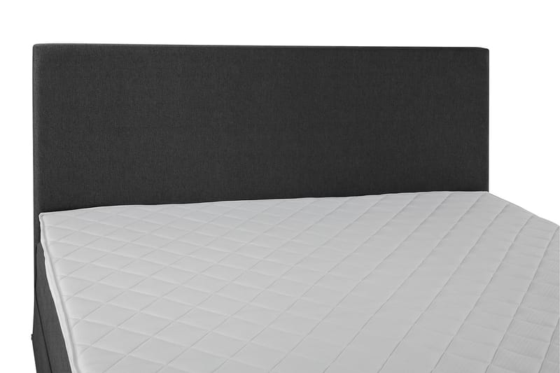 Lucky Komplet Sengepakke 180x200 Skum Glat Sengegavl - Sort/Grå - Møbler - Senge - Komplet sengepakke
