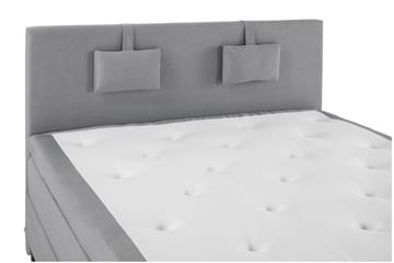 Lucky Komplet Sengepakke 180x200 Polyether Glat Sengegavl - Nakkepude Lille Mellemgrå - Møbler - Senge - Komplet sengepakke