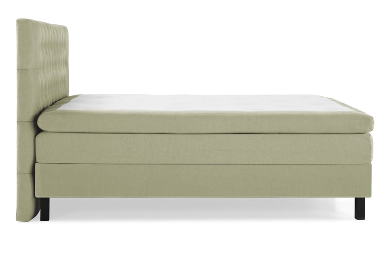 Lucky Komplet Sengepakke 180x200 Polyeter Diamant Sengegavl - Grøn - Møbler - Senge - Kontinentalsenge