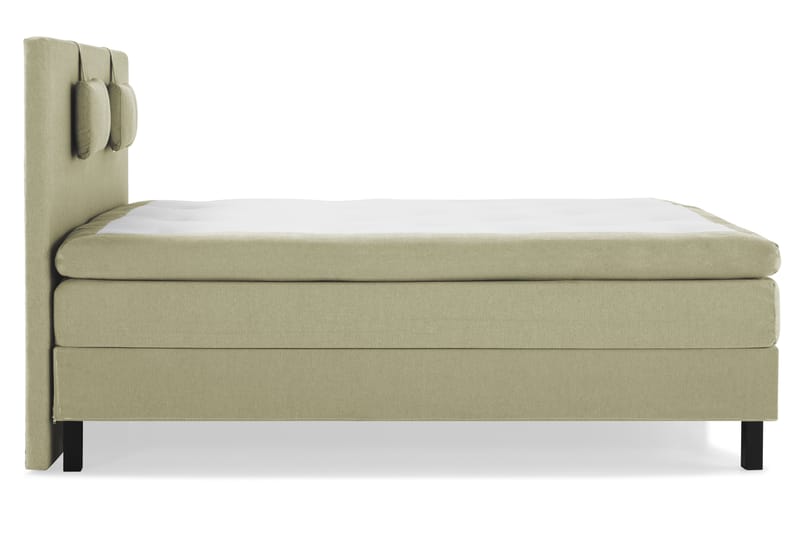 Lucky Komplet Sengepakke 180x200 Polyeter Glat Sengegavl - Nakkepude Lille Grøn - Møbler - Senge - Komplet sengepakke