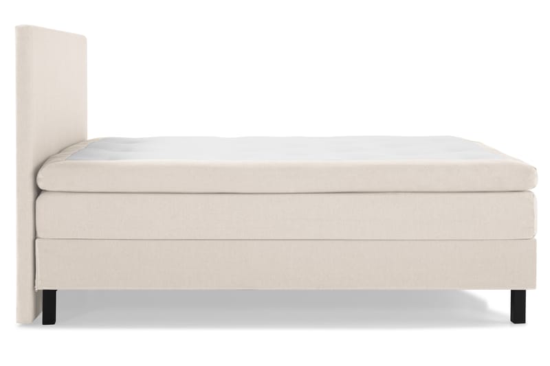 Lucky Komplet Sengepakke Kontinental 160x200 cm Polyetherskum Glat gavl - Beige - Møbler - Senge - Komplet sengepakke