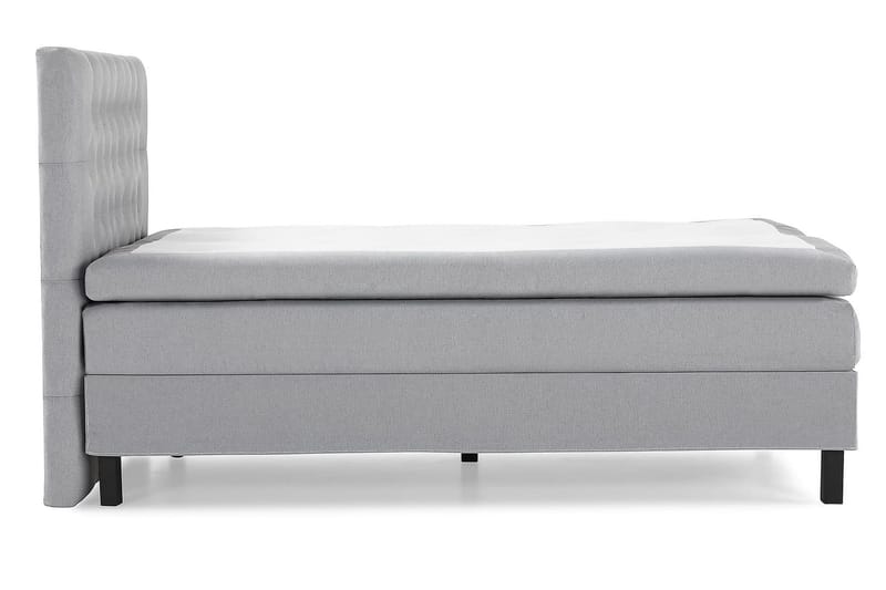 Lucky Kontinentalseng 120x200 polyester - Mellangrå - Møbler - Senge - Kontinentalsenge