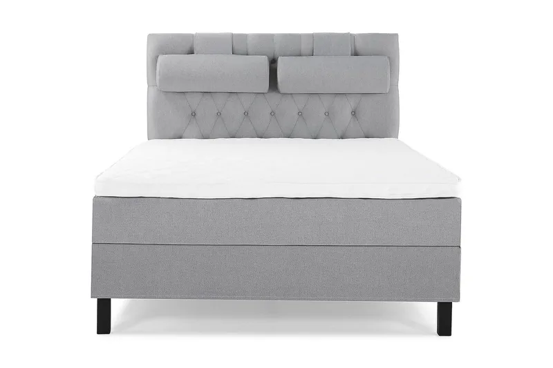 Lucky Kontinentalseng 140x200 cm Skum, Mellangrå