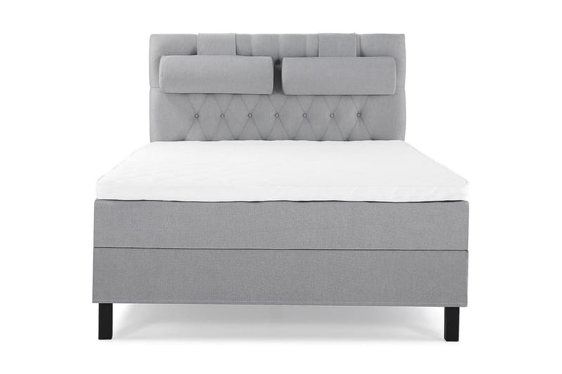 Lucky Kontinentalseng 140x200 cm Skum, Mellangrå