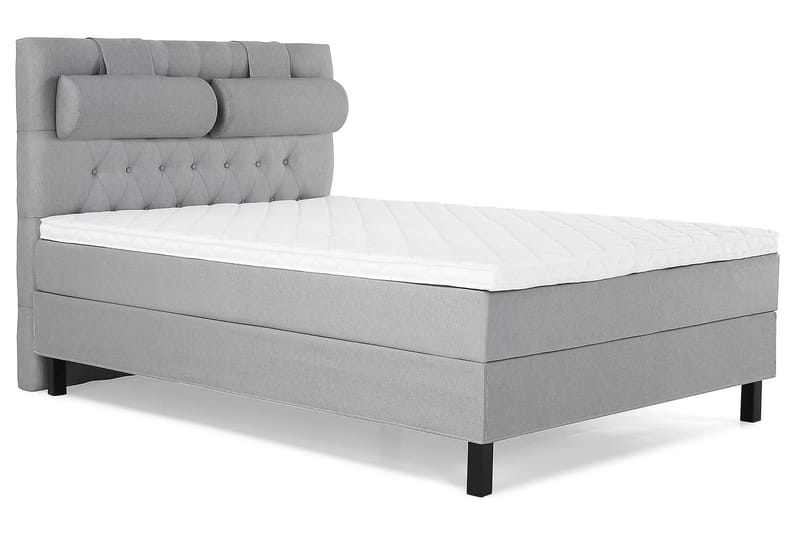 Lucky Kontinentalseng 140x200 cm Skum - Mellangrå - Møbler - Senge - Kontinentalsenge