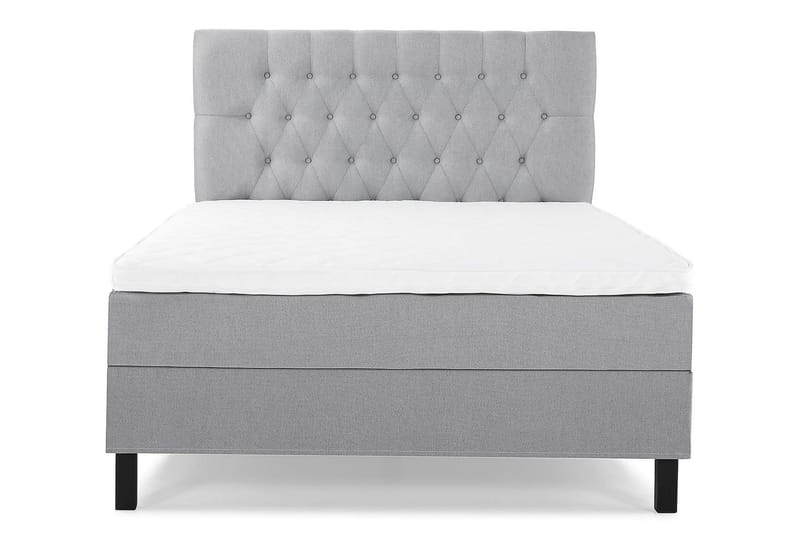 Lucky Kontinentalseng 140x200 cm Skum - Mellangrå - Møbler - Senge - Kontinentalsenge