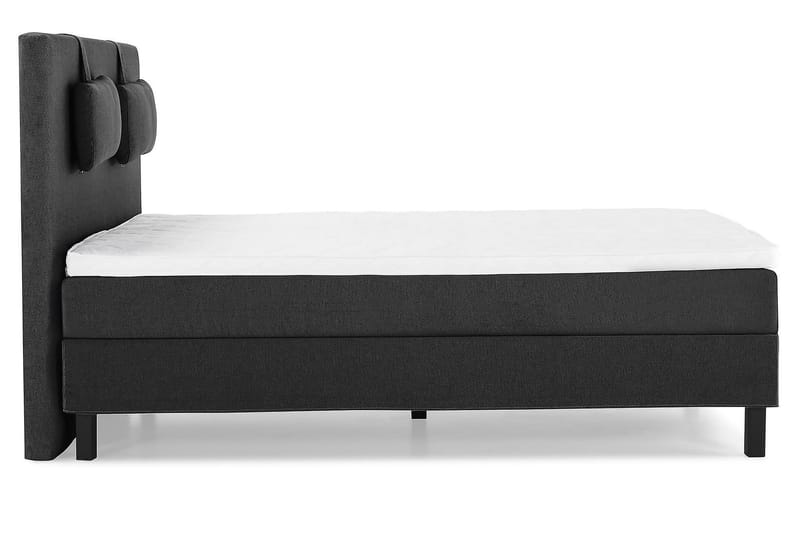 Lucky Kontinentalseng 140x200 Skum - Sort/Grå - Møbler - Senge - Kontinentalsenge