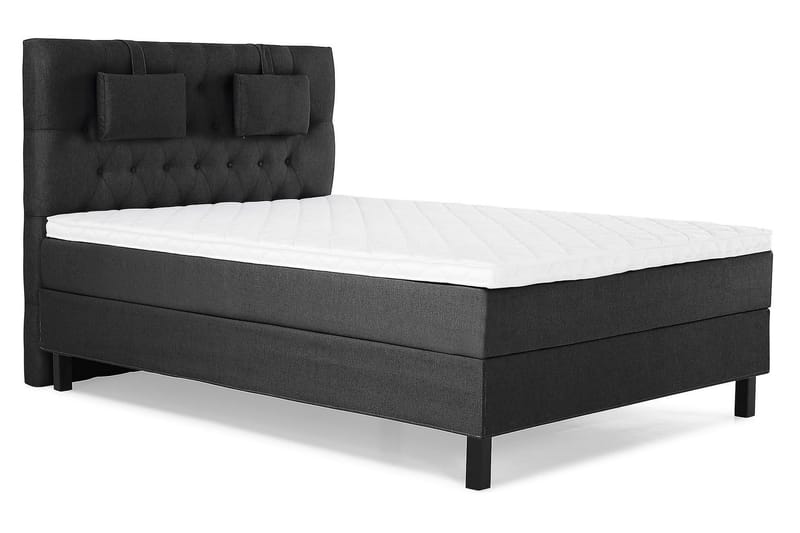 Lucky Kontinentalseng 140x200 Skum - Sort/Grå - Møbler - Senge - Kontinentalsenge