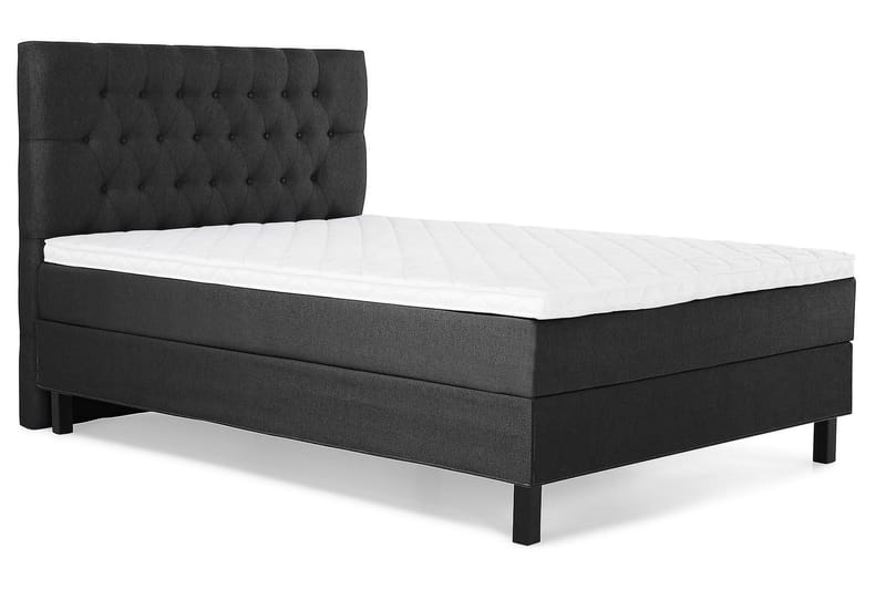 Lucky Kontinentalseng 140x200 Skum - Sort/Grå - Møbler - Senge - Kontinentalsenge