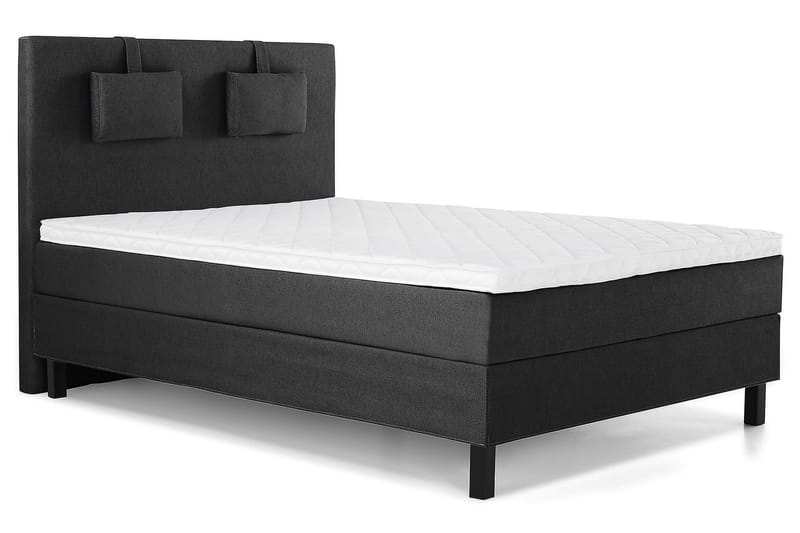 Lucky Kontinentalseng 140x200 Skum - Sort/Grå - Møbler - Senge - Kontinentalsenge