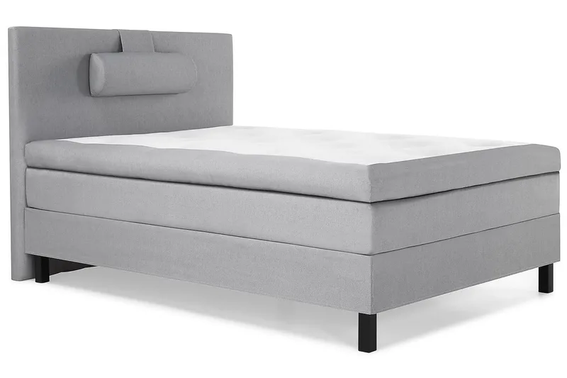 Lucky Kontinentalseng 140x200 polyester - Mellangrå - Møbler - Senge - Kontinentalsenge