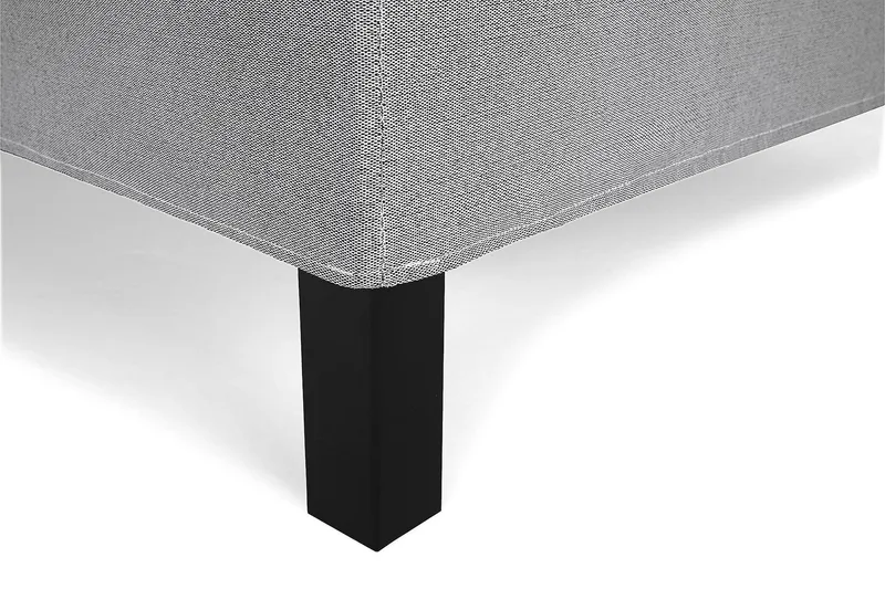 Lucky Kontinentalseng 140x200 polyester - Mellangrå - Møbler - Senge - Kontinentalsenge