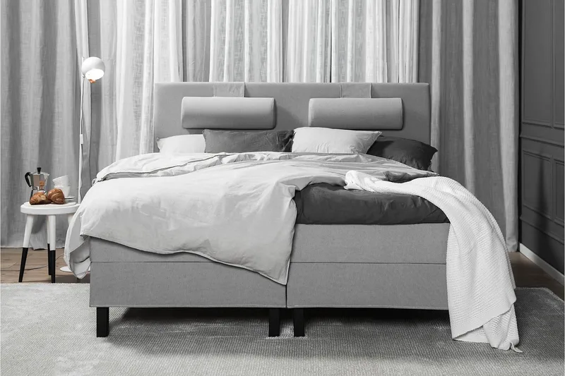 Lucky Kontinentalseng 150x200 - Grå - Møbler - Senge - Kontinentalsenge