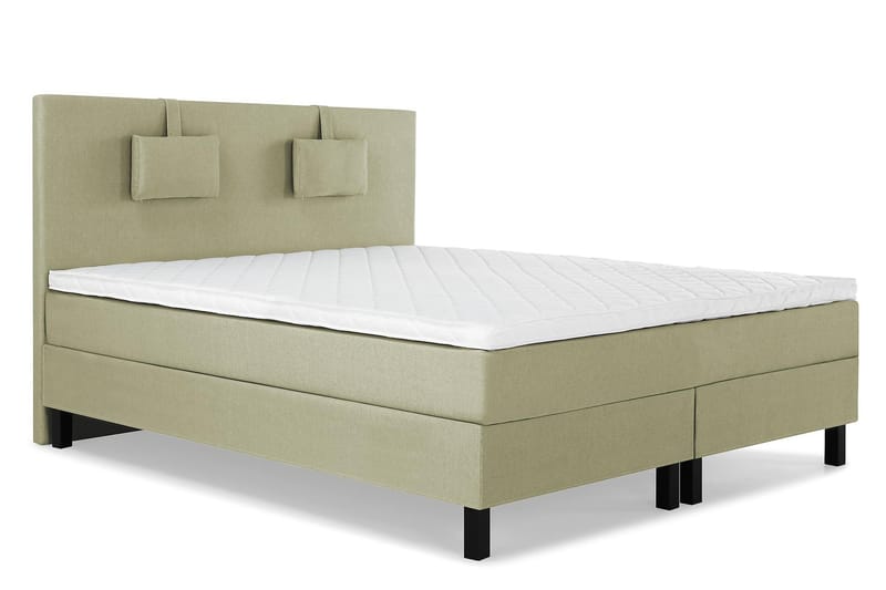 Lucky Kontinentalseng 150x200 Skum - grøn - Møbler - Senge - Komplet sengepakke