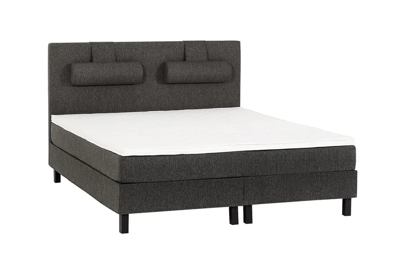 Lucky Kontinentalseng 150x200 Skum - Sort/Grå - Møbler - Senge - Kontinentalsenge