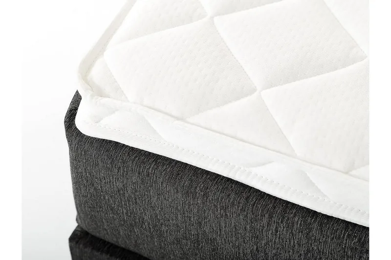 Lucky Kontinentalseng 150x200 Skum - Sort/Grå - Møbler - Senge - Kontinentalsenge