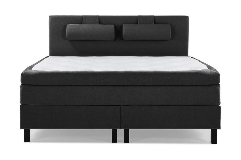 Lucky Kontinentalseng 150x200 Polyester - Sort/Grå - Møbler - Senge - Kontinentalsenge