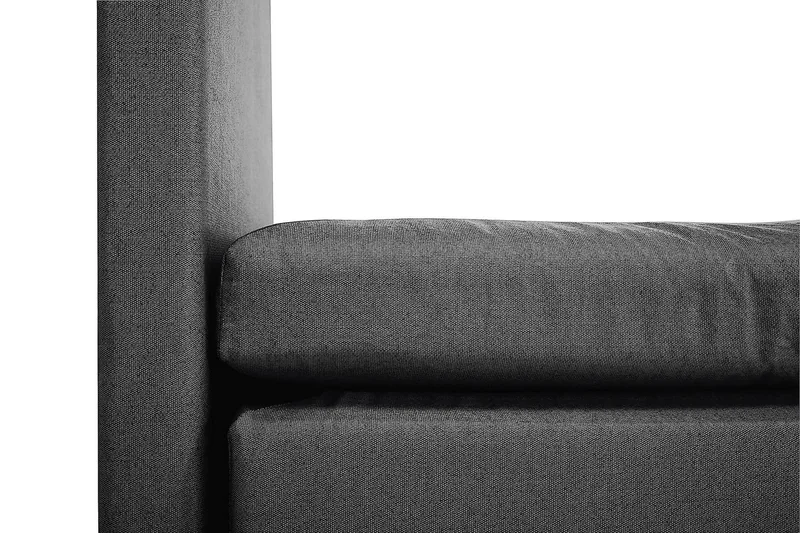 Lucky Kontinentalseng 150x200 Polyester - Sort/Grå - Møbler - Senge - Kontinentalsenge