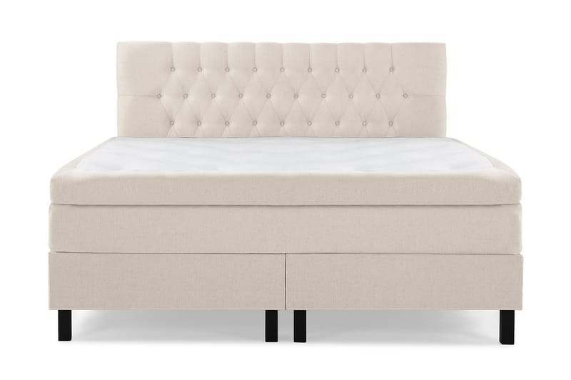 Lucky Kontinentalseng 160x200 cm Polyetherskum - Beige / Lys - Møbler - Senge - Komplet sengepakke