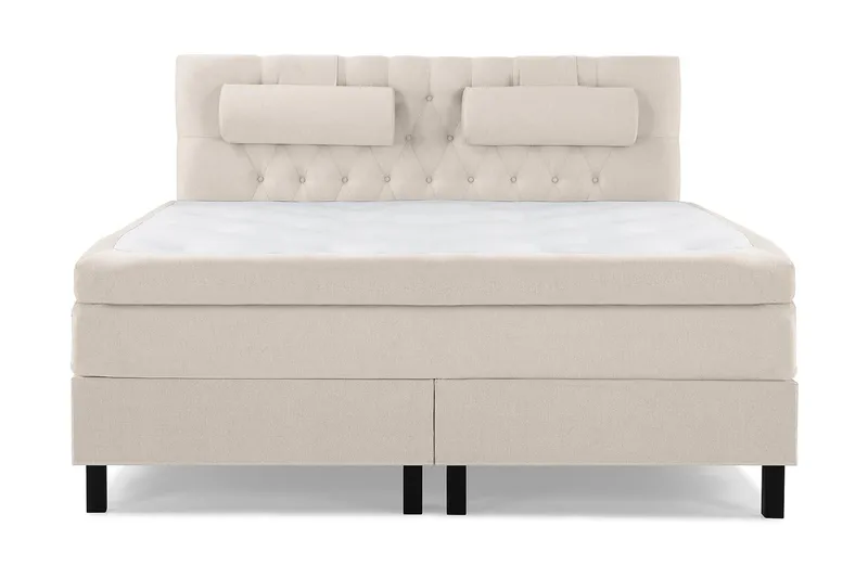 Lucky Kontinentalseng 160x200 Latexmadras - Beige - Møbler - Senge - Kontinentalsenge
