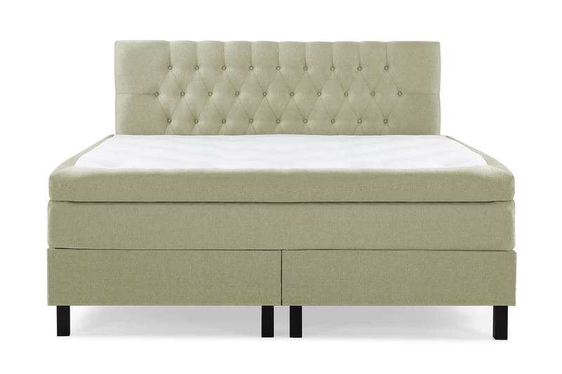 Lucky Kontinentalseng 160x200 Latexmadras - grøn - Møbler - Senge - Kontinentalsenge