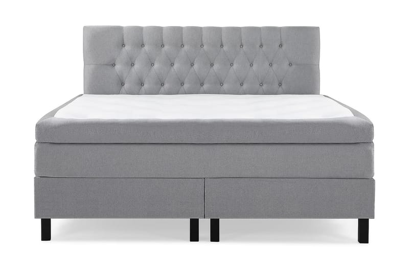Lucky Kontinentalseng 160x200 Latexmadras - Mellangrå - Møbler - Senge - Komplet sengepakke