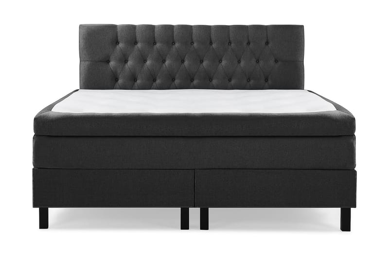 Lucky Kontinentalseng 160x200 Latexmadras - Sort/Grå - Møbler - Senge - Komplet sengepakke