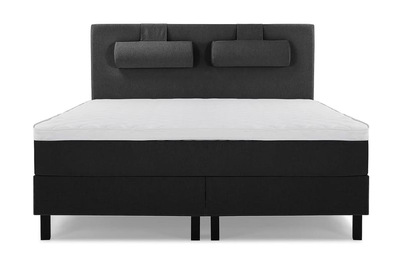 Lucky Kontinentalseng 160x200 Skum - Sort/Grå - Møbler - Senge - Kontinentalsenge