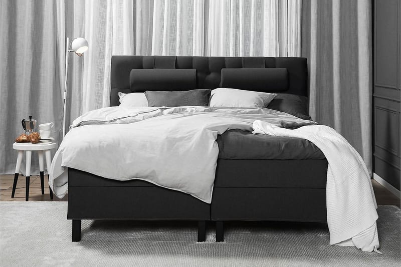 Lucky Kontinentalseng 180x200 Latex - Sort/Grå - Møbler - Senge - Kontinentalsenge