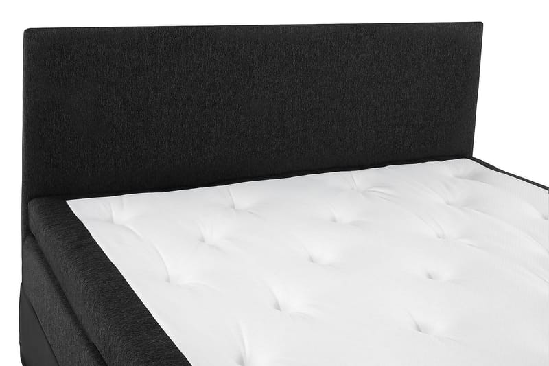 Lucky Kontinentalseng 180x200 Latex - Sort/Grå/PU - Møbler - Senge - Komplet sengepakke