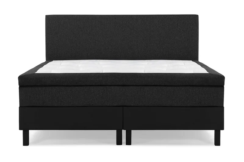 Lucky Kontinentalseng 180x200 Latex - Sort/Grå/PU - Møbler - Senge - Kontinentalsenge