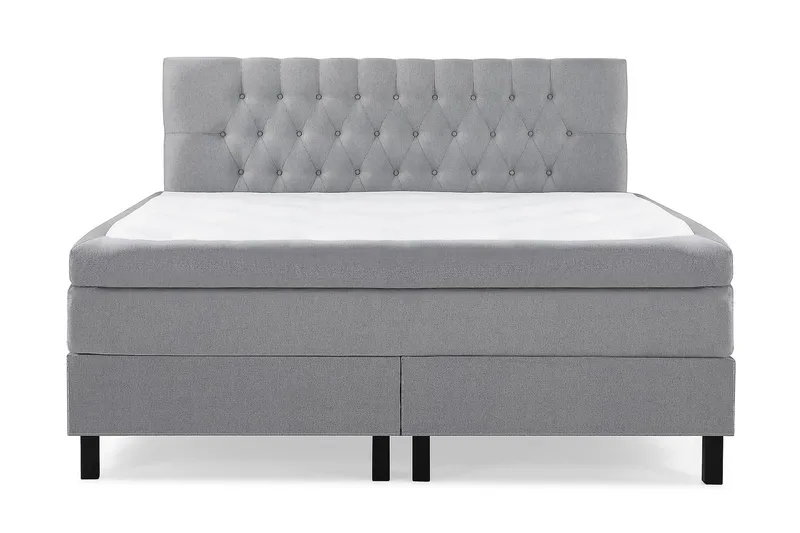 Lucky Kontinentalseng 180x200 Latexmadras - Mellangrå - Møbler - Senge - Kontinentalsenge