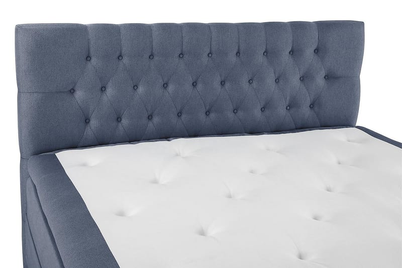 Lucky Kontinentalseng 180x200 Memorymadras - Mørkeblå - Komplet sengepakke - Kontinentalsenge - Dobbeltsenge
