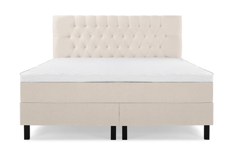 Lucky Kontinentalseng 180x200 Skum - Beige - Møbler - Senge - Komplet sengepakke