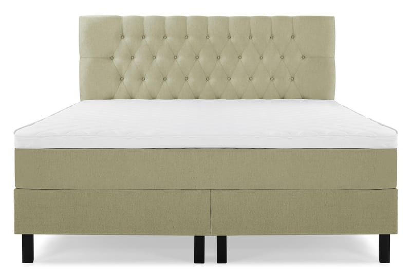 Lucky Kontinentalseng 180x200 Skum - grøn - Møbler - Senge - Komplet sengepakke