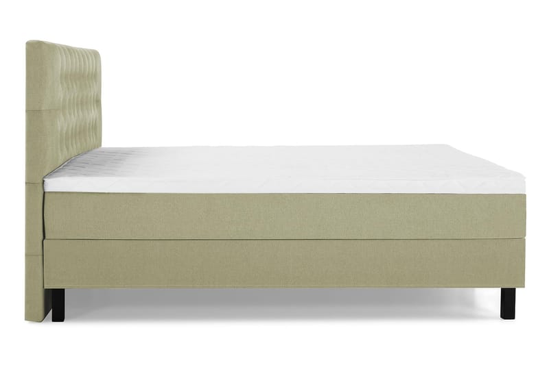 Lucky Kontinentalseng 180x200 Skum - grøn - Komplet sengepakke - Kontinentalsenge - Dobbeltsenge