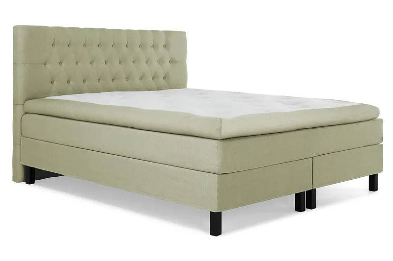 Lucky Kontinentalseng 180x200 polyester - grøn - Møbler - Senge - Kontinentalsenge