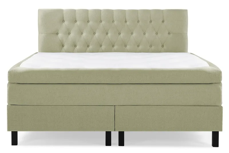 Lucky Kontinentalseng 180x200 polyester - grøn - Møbler - Senge - Kontinentalsenge