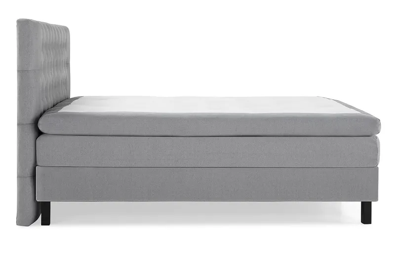 Lucky Kontinentalseng 180x200 polyester - Mellangrå - Møbler - Senge - Kontinentalsenge