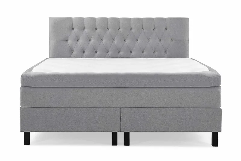 Lucky Kontinentalseng 180x200 polyester - Mellangrå - Møbler - Senge - Kontinentalsenge