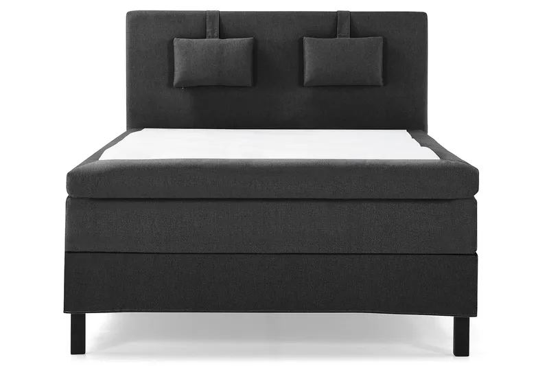 Lucky sengepakke 140x200 Latexmadras glat, Sort/Grå